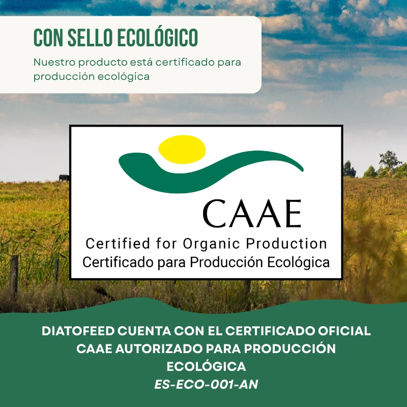 Sello ecológico de Diatofeed CAAE