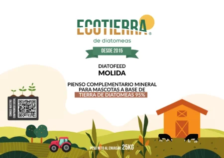 Etiqueta eco tierra de diatomea molida 25kg