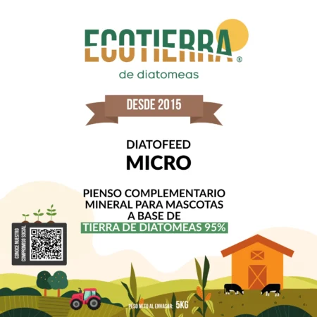 ECO Tierra de diatomeas micronizada 5kg etiqueta