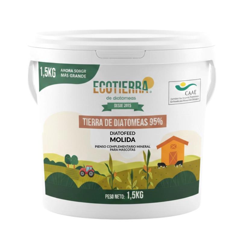 Tierra de diatomeas molida de 1,5kg